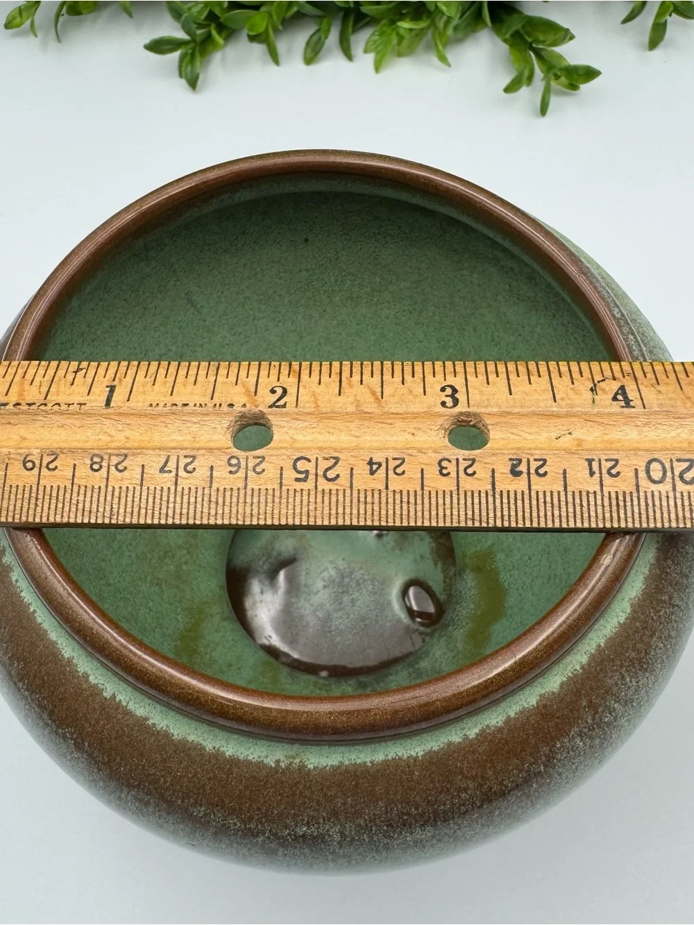 Frankoma Pottery Plainsman Green Planter 22S